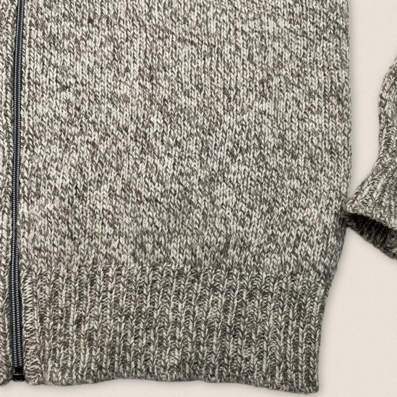 Vintage grandpa Wool blend zip cardigan sweater L.L. Bean Size XL - Picture 2 of 4